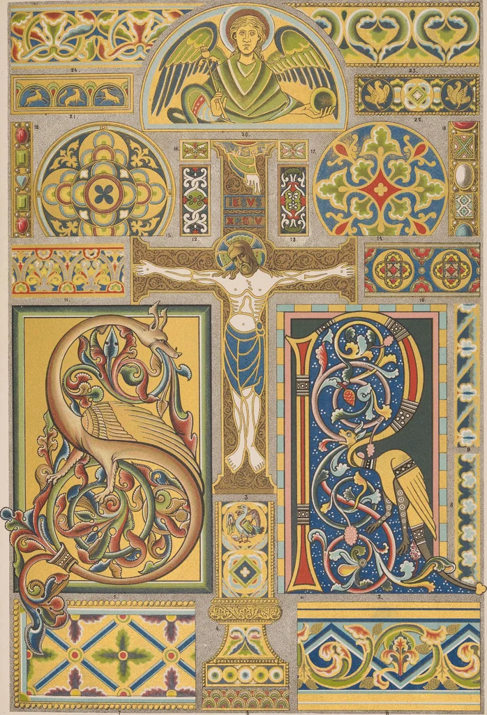 An illustration from Historic styles of ornament, 1898, leaf 132
