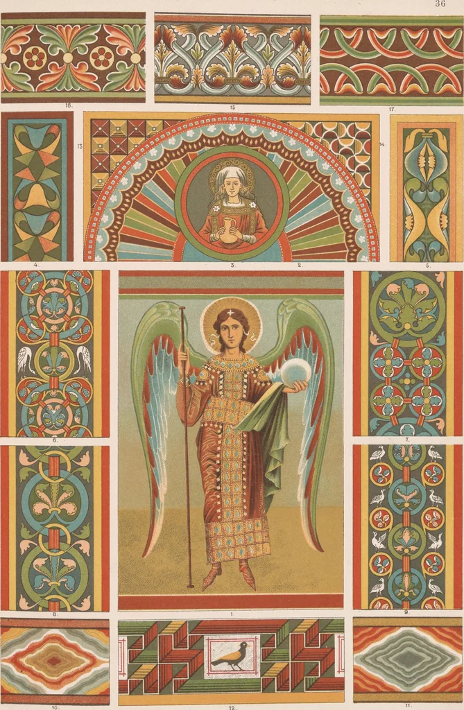 An illustration from Historic styles of ornament, 1898, leaf 134