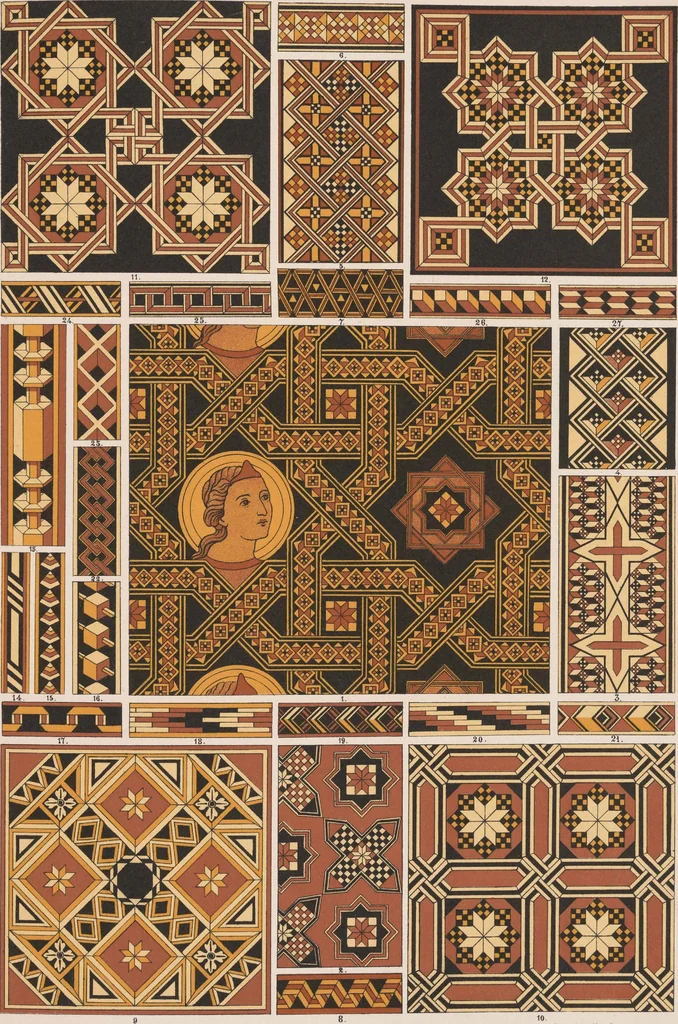 An illustration from Historic styles of ornament, 1898, leaf 144