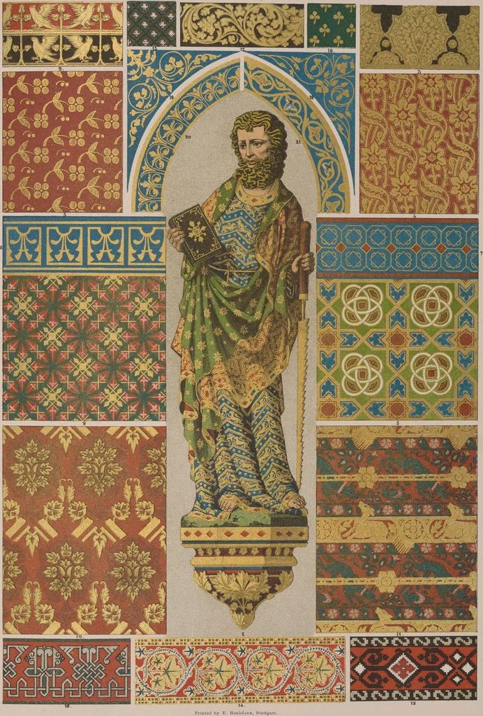 An illustration from Historic styles of ornament, 1898, leaf 152