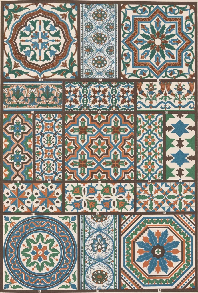An illustration from Historic styles of ornament, 1898, leaf 164