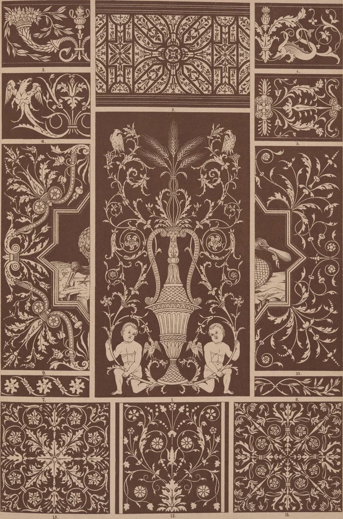 An illustration from Historic styles of ornament, 1898, leaf 170