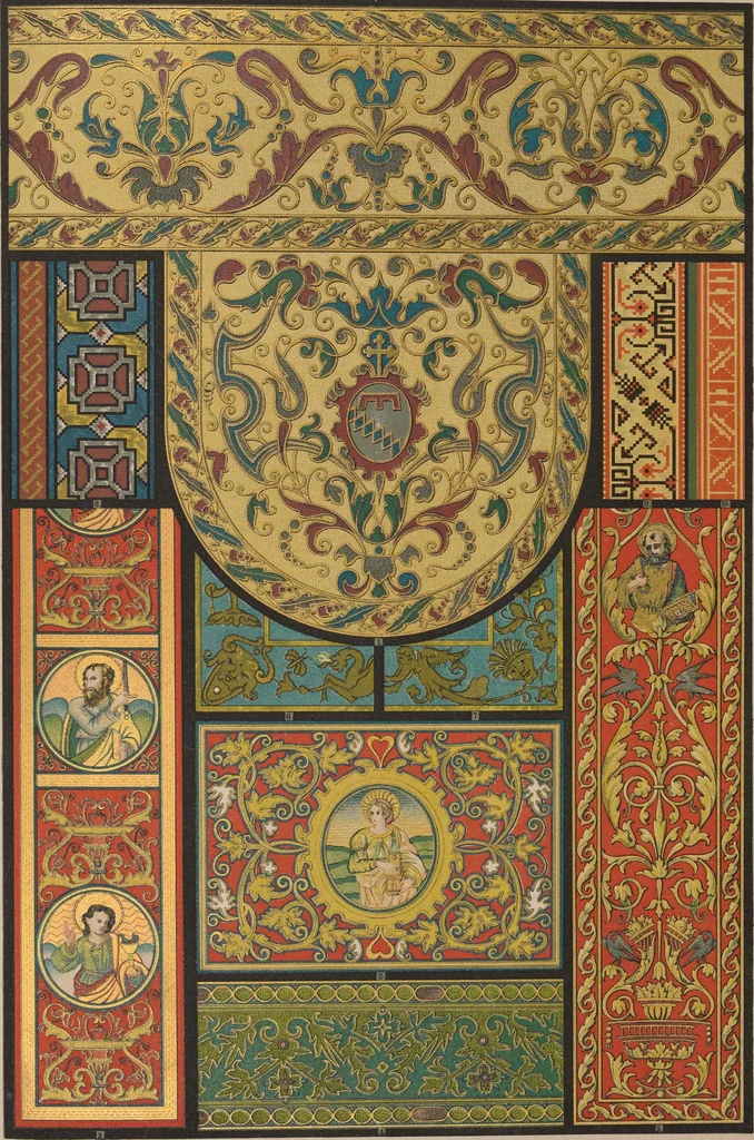 An illustration from Historic styles of ornament, 1898, leaf 180
