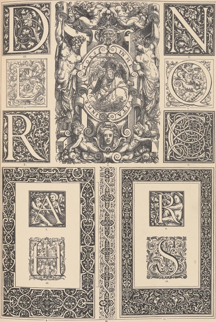 An illustration from Historic styles of ornament, 1898, leaf 204