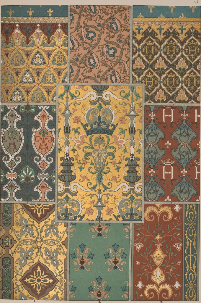 An illustration from Historic styles of ornament, 1898, leaf 210