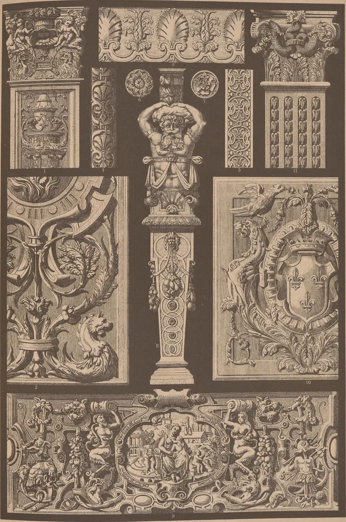 An illustration from Historic styles of ornament, 1898, leaf 212