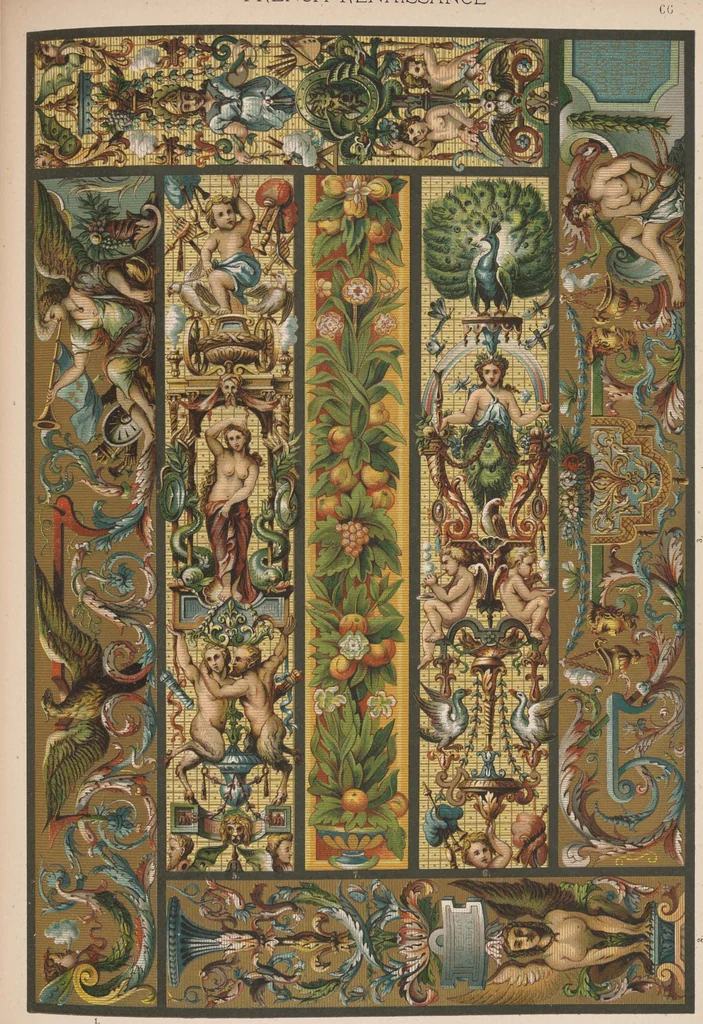 An illustration from Historic styles of ornament, 1898, leaf 224