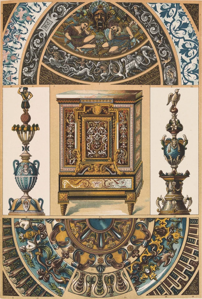 An illustration from Historic styles of ornament, 1898, leaf 228