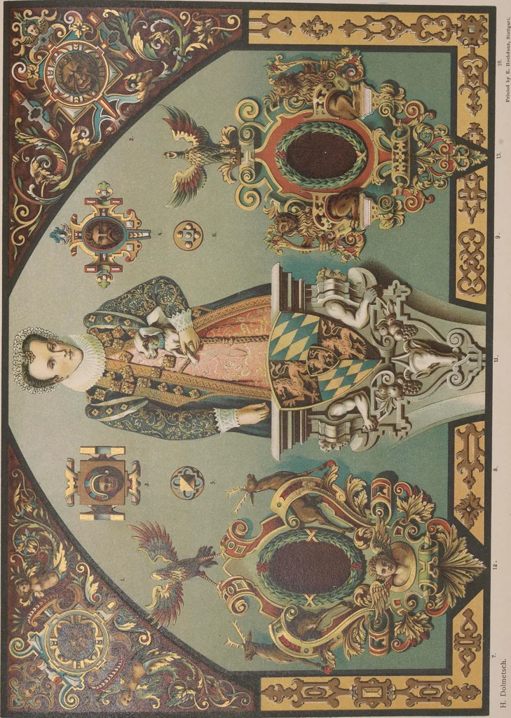 An illustration from Historic styles of ornament, 1898, leaf 242