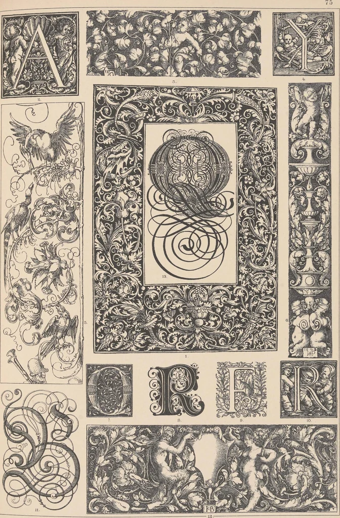 An illustration from Historic styles of ornament, 1898, leaf 252