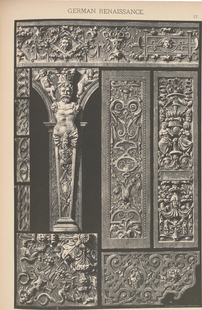 An illustration from Historic styles of ornament, 1898, leaf 258