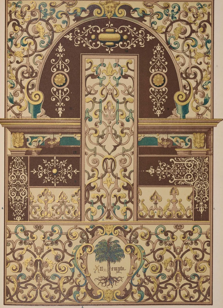 An illustration from Historic styles of ornament, 1898, leaf 260