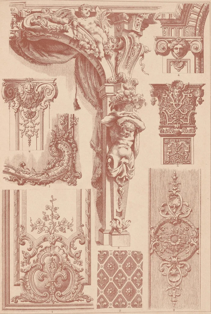 An illustration from Historic styles of ornament, 1898, leaf 282