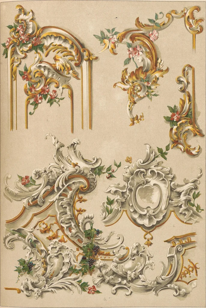 An illustration from Historic styles of ornament, 1898, leaf 286