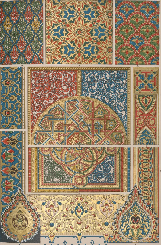 An illustration from Historic styles of ornament, 1898, leaf 90