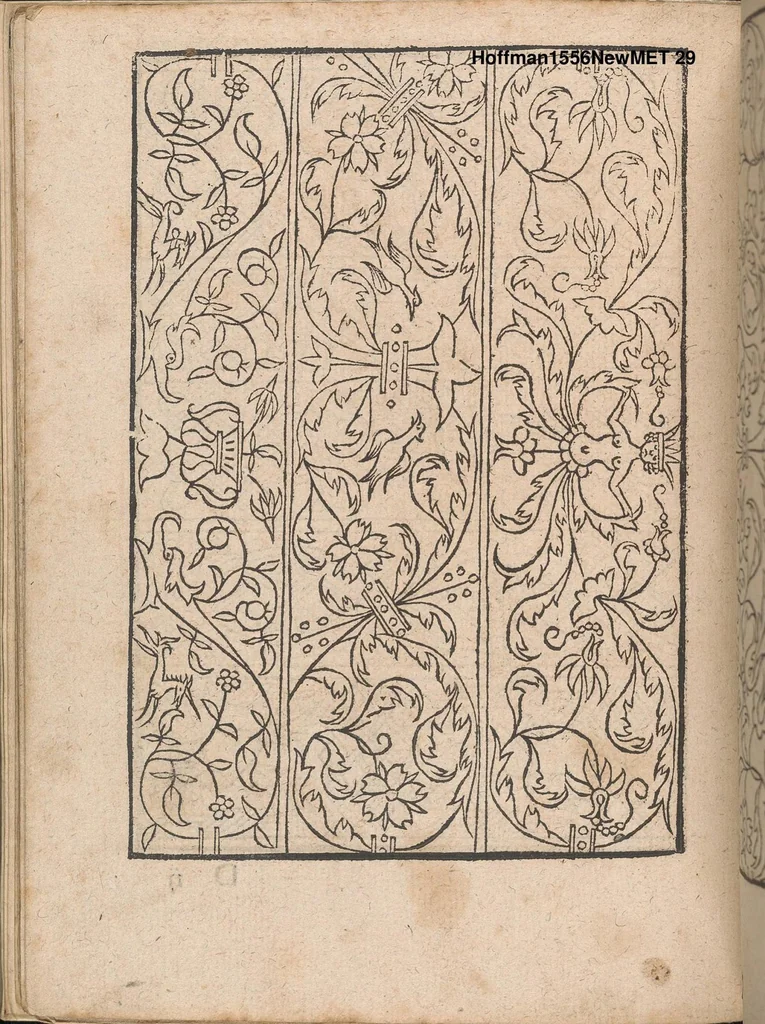 An illustration from New Modelbuch. Allen Nagerin unnd Sydenstickern Sehr nutzlich zu brauchen., 1556, leaf 28