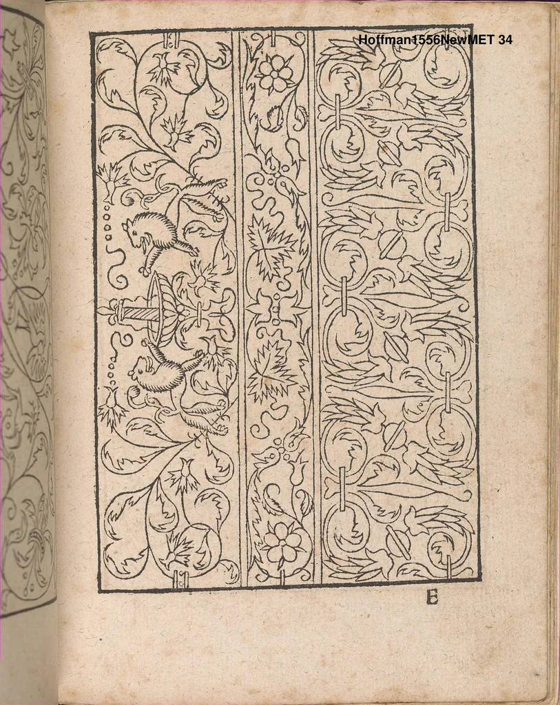 An illustration from New Modelbuch. Allen Nagerin unnd Sydenstickern Sehr nutzlich zu brauchen., 1556, leaf 33