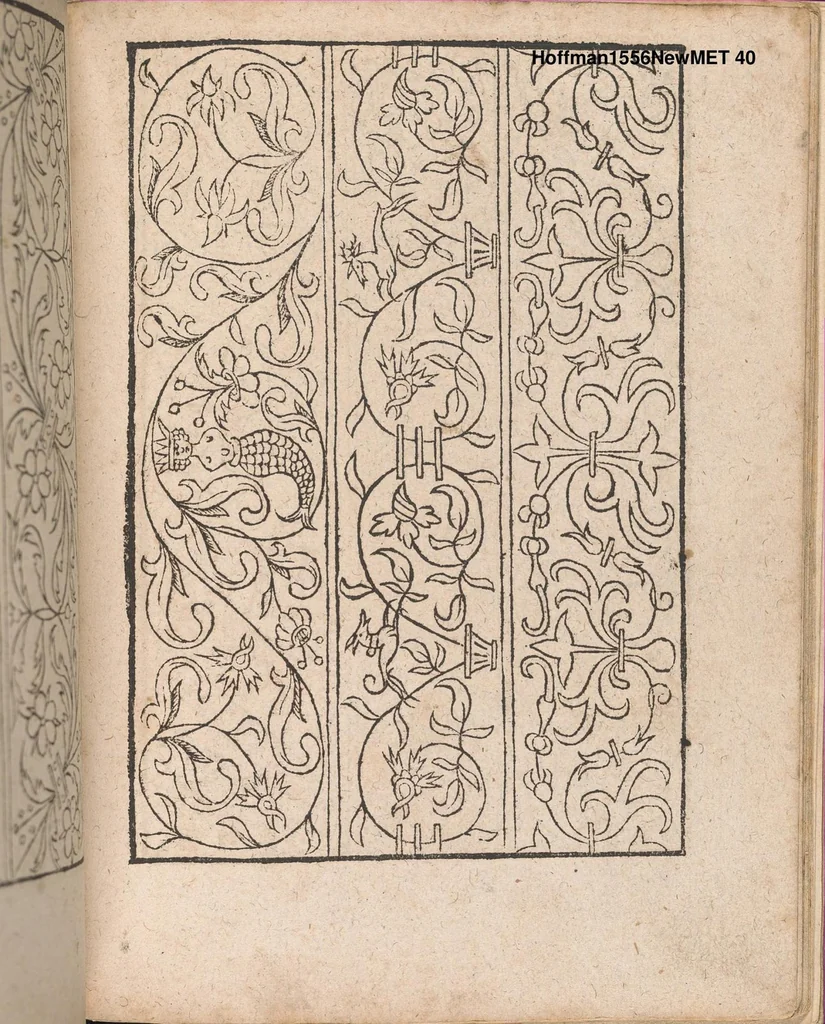 An illustration from New Modelbuch. Allen Nagerin unnd Sydenstickern Sehr nutzlich zu brauchen., 1556, leaf 39