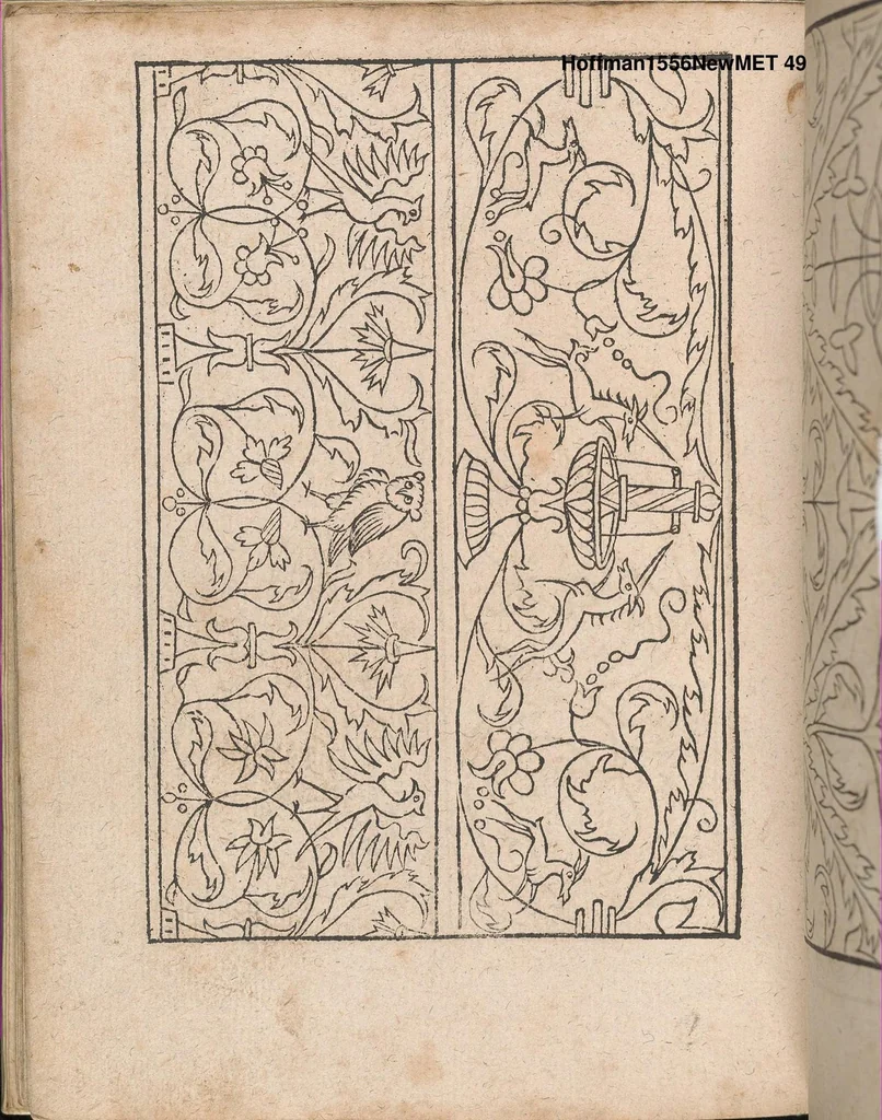 An illustration from New Modelbuch. Allen Nagerin unnd Sydenstickern Sehr nutzlich zu brauchen., 1556, leaf 48