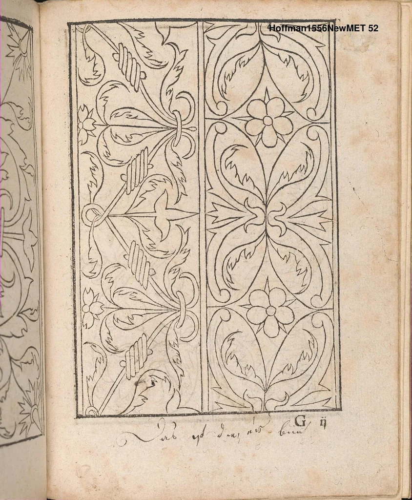 An illustration from New Modelbuch. Allen Nagerin unnd Sydenstickern Sehr nutzlich zu brauchen., 1556, leaf 51