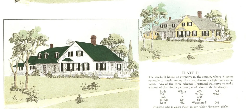 An illustration from Home owner's paint book., 1920, leaf 22