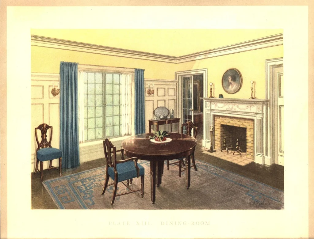 An illustration from Home owner's paint book., 1920, leaf 46