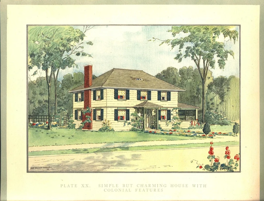 An illustration from Home owner's paint book., 1920, leaf 48