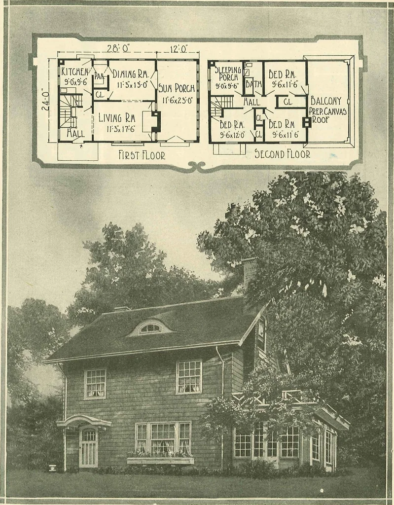 An illustration from Home plan suggestions, 1921, leaf 10
