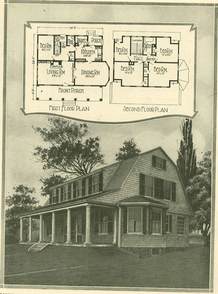 An illustration from Home plan suggestions, 1921, leaf 14