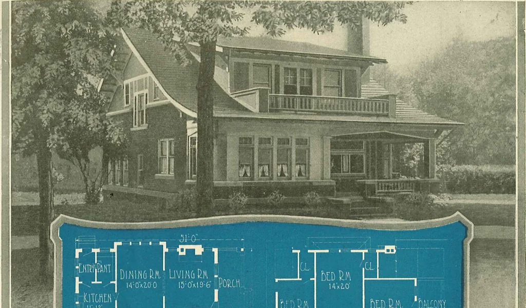 An illustration from Home plan suggestions, 1921, leaf 16