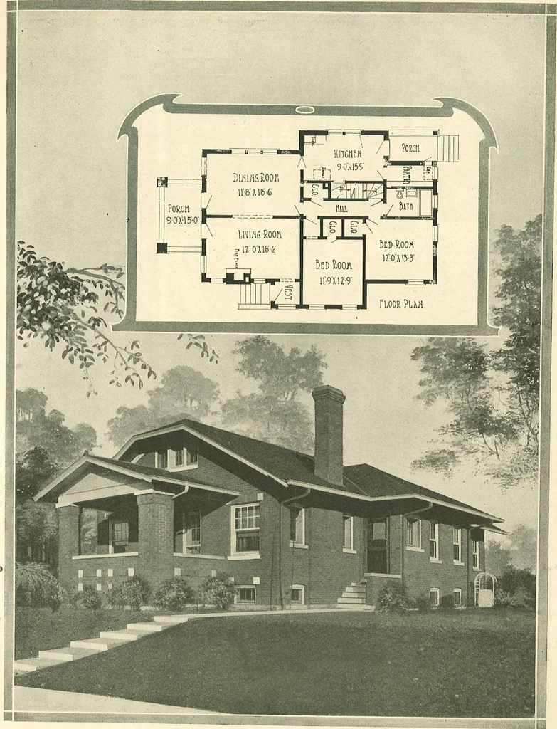 An illustration from Home plan suggestions, 1921, leaf 22