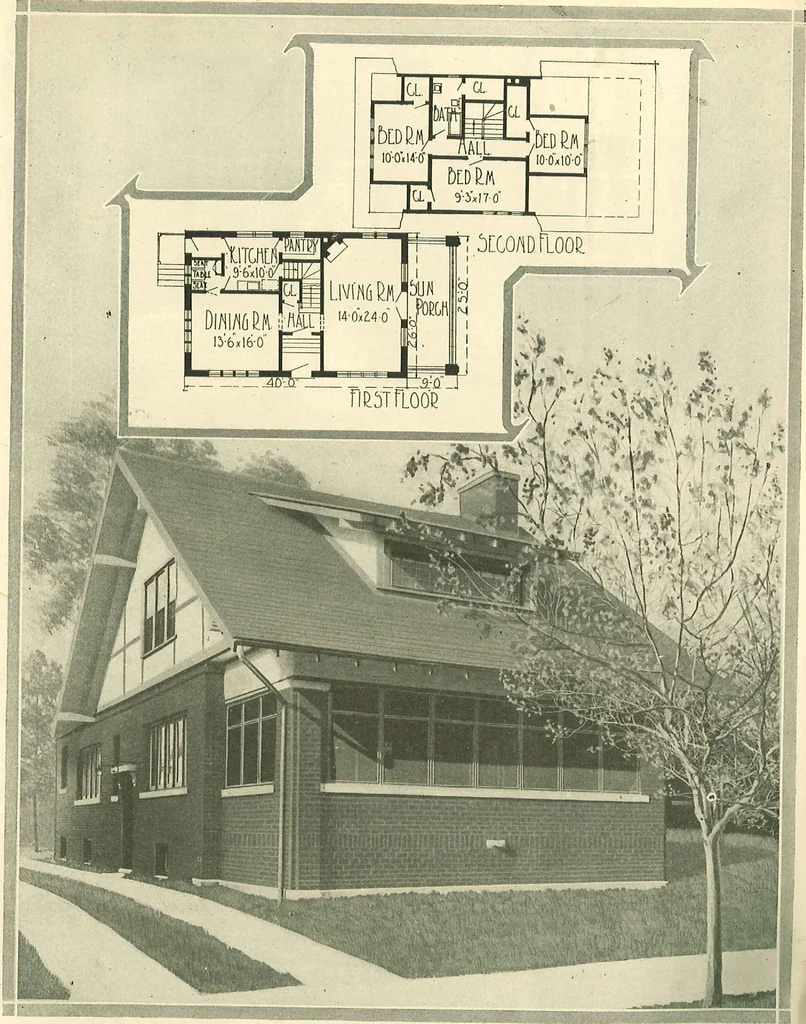 An illustration from Home plan suggestions, 1921, leaf 25