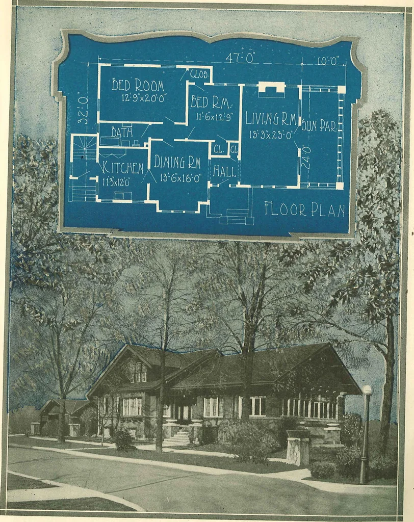 An illustration from Home plan suggestions, 1921, leaf 28