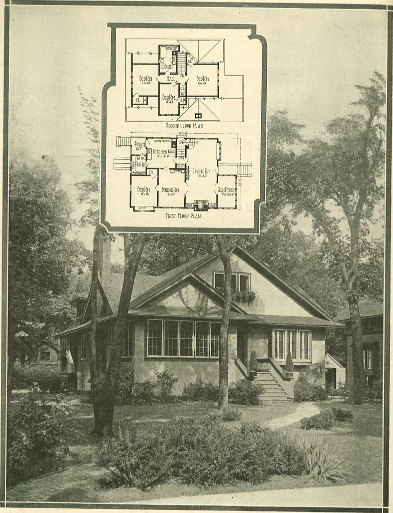 An illustration from Home plan suggestions, 1921, leaf 29