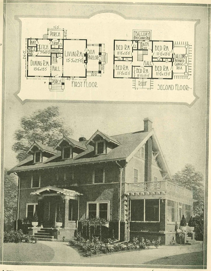 An illustration from Home plan suggestions, 1921, leaf 30