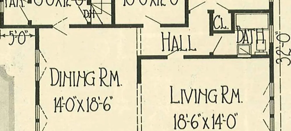 An illustration from Home plan suggestions, 1921, leaf 6