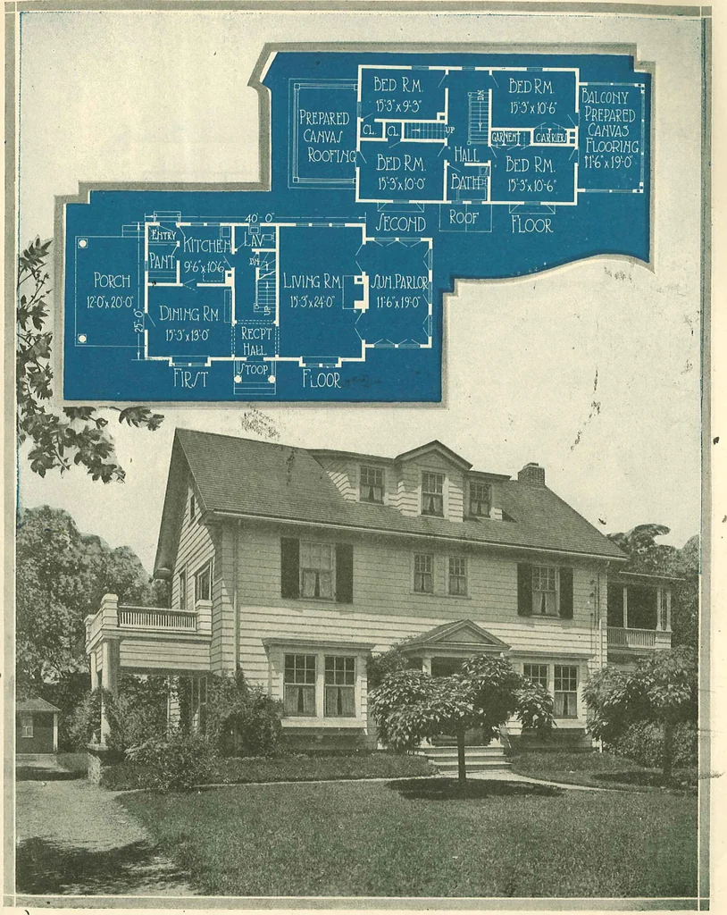 An illustration from Home plan suggestions, 1921, leaf 8