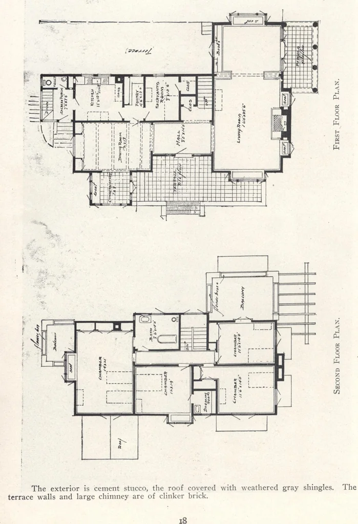 An illustration from Low-cost suburban homes, 3rd ed., 1908, leaf 17