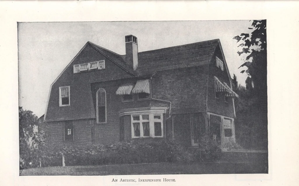 An illustration from Low-cost suburban homes, 3rd ed., 1908, leaf 26