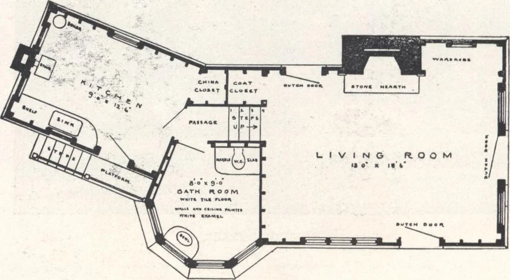 An illustration from Low-cost suburban homes, 3rd ed., 1908, leaf 31