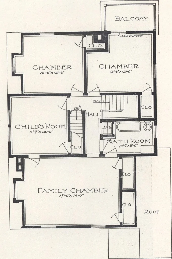 An illustration from Low-cost suburban homes, 3rd ed., 1908, leaf 40