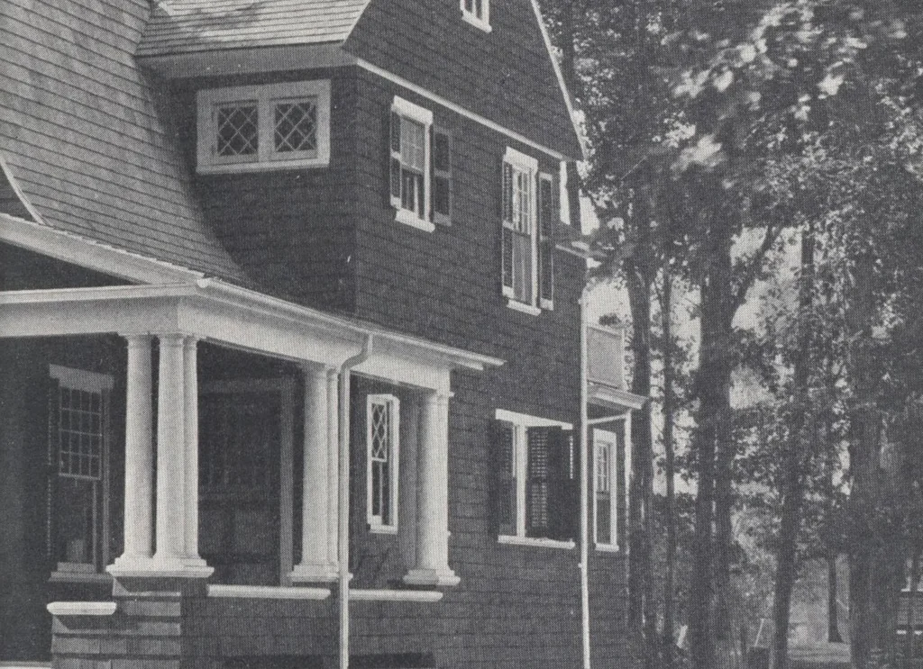 An illustration from Low-cost suburban homes, 3rd ed., 1908, leaf 42