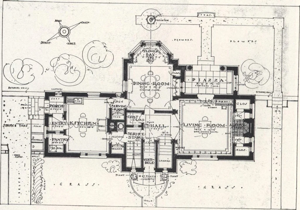 An illustration from Low-cost suburban homes, 3rd ed., 1908, leaf 45