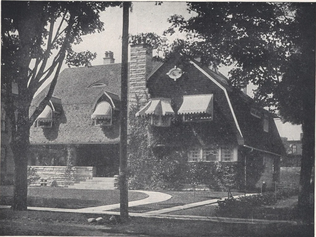 An illustration from Low-cost suburban homes, 3rd ed., 1908, leaf 49
