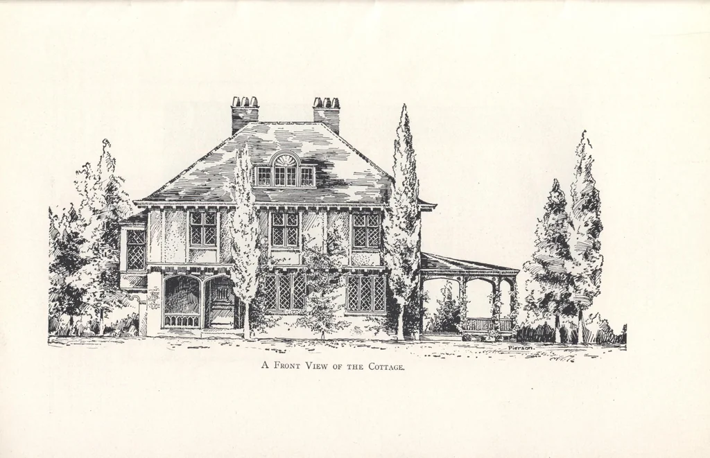 An illustration from Low-cost suburban homes, 3rd ed., 1908, leaf 56