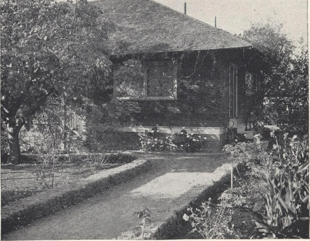 An illustration from Low-cost suburban homes, 3rd ed., 1908, leaf 7