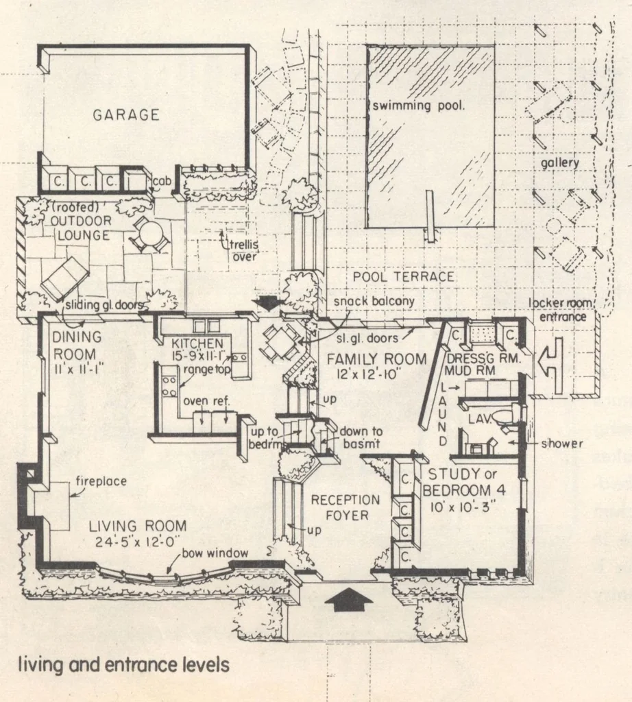 An illustration from Home designs for luxurious living, 15th ed., 1961, leaf 20