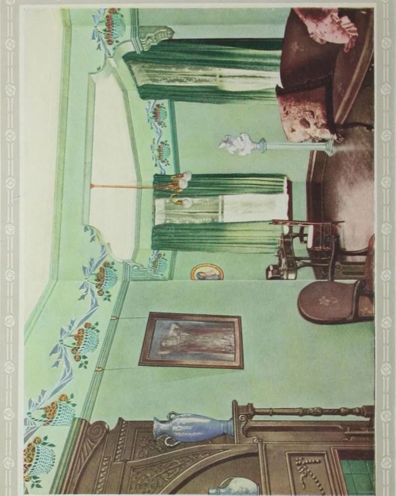 An illustration from Homes healthful and beautiful, 1906, leaf 16
