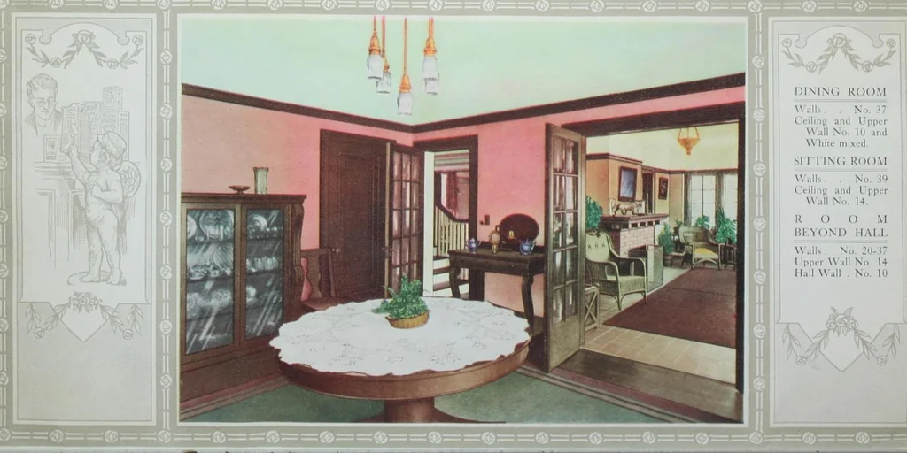 An illustration from Homes healthful and beautiful, 1906, leaf 8