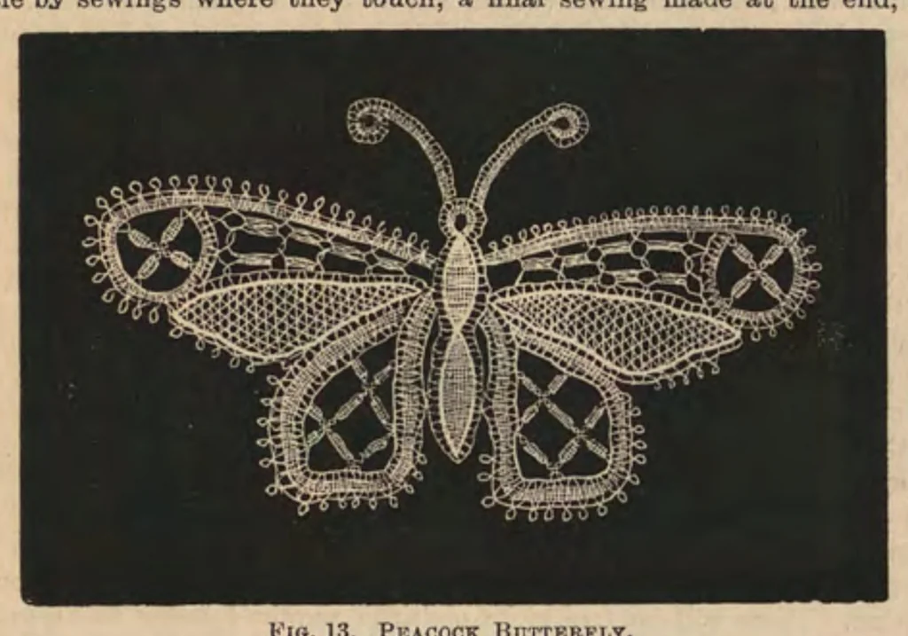 An illustration from The Honiton lace book, 1875, leaf 34
